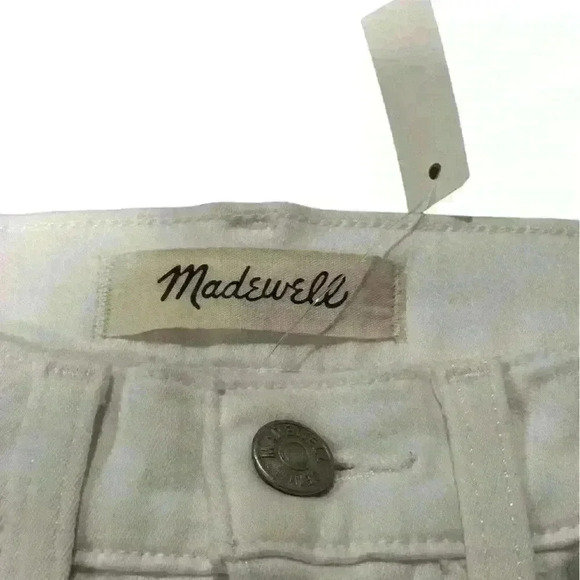 Madewell 10” high rise white skinny crop size 23 - Picture 9 of 14